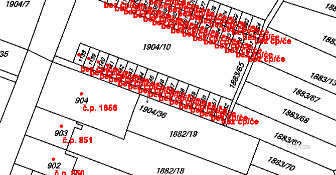 Opava 48243825 na parcele st. 1147 v KÚ Kateřinky u Opavy, Katastrální mapa