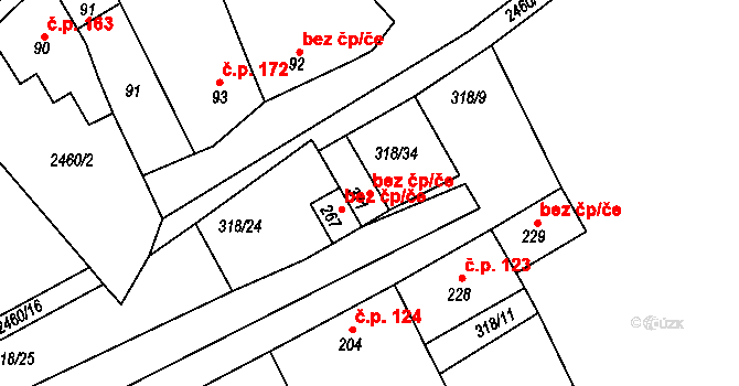 Ježov 49991825 na parcele st. 371 v KÚ Ježov, Katastrální mapa