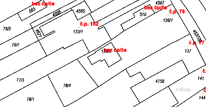 Mistřice 120404826 na parcele st. 136/3 v KÚ Mistřice I, Katastrální mapa
