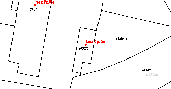 Krnov 42158826 na parcele st. 2438/8 v KÚ Opavské Předměstí, Katastrální mapa