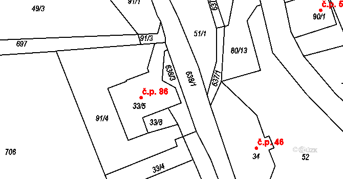 Solnice 44276826 na parcele st. 144 v KÚ Ještětice, Katastrální mapa