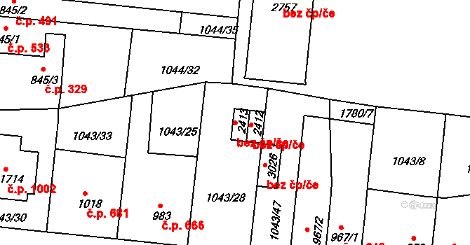 Vodňany 47169826 na parcele st. 2413 v KÚ Vodňany, Katastrální mapa