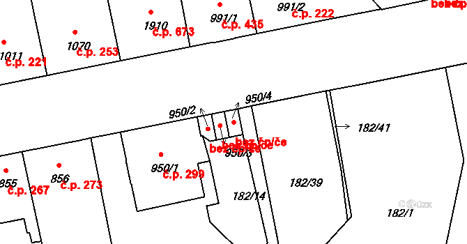 Mladá Boleslav 49270826 na parcele st. 950/4 v KÚ Mladá Boleslav, Katastrální mapa