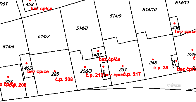 Tetín 50397826 na parcele st. 437 v KÚ Tetín u Berouna, Katastrální mapa