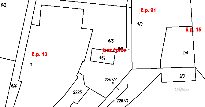 Veselí nad Lužnicí 118116827 na parcele st. 161 v KÚ Horusice, Katastrální mapa