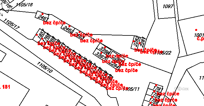 Český Krumlov 38389827 na parcele st. 3398 v KÚ Český Krumlov, Katastrální mapa