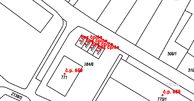 Králíky 39431827 na parcele st. 777/4 v KÚ Králíky, Katastrální mapa
