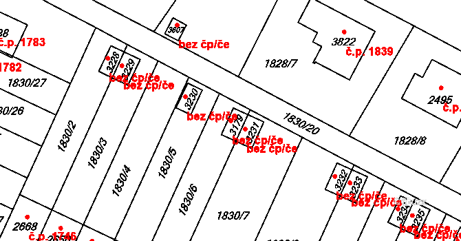 Hořice 39778827 na parcele st. 3179 v KÚ Hořice v Podkrkonoší, Katastrální mapa