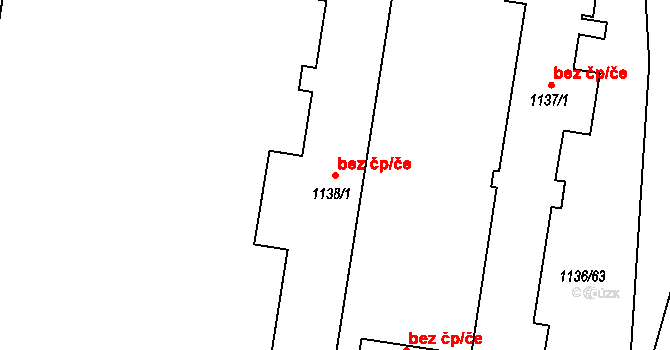 Drnovice 42462827 na parcele st. 1138/1 v KÚ Drnovice u Vyškova, Katastrální mapa