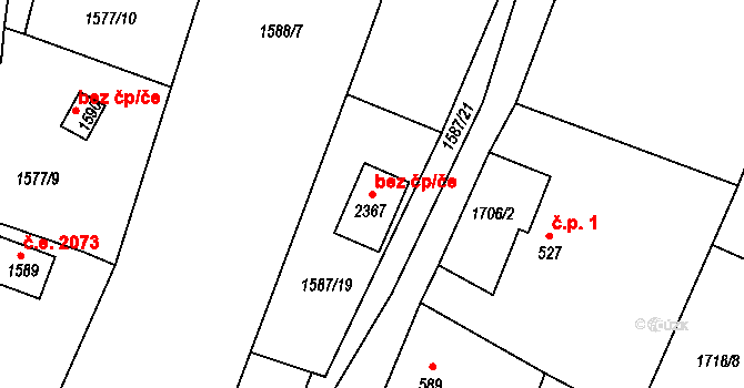 Heřmanův Městec 42763827 na parcele st. 2367 v KÚ Heřmanův Městec, Katastrální mapa