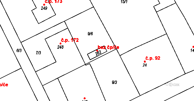 Čermná nad Orlicí 44238827 na parcele st. 262 v KÚ Malá Čermná nad Orlicí, Katastrální mapa