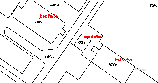 Svatobořice-Mistřín 44580827 na parcele st. 790/3 v KÚ Svatobořice, Katastrální mapa