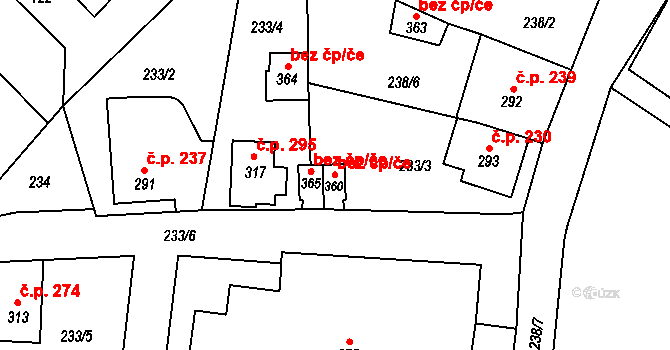 Libá 54543827 na parcele st. 360 v KÚ Libá, Katastrální mapa