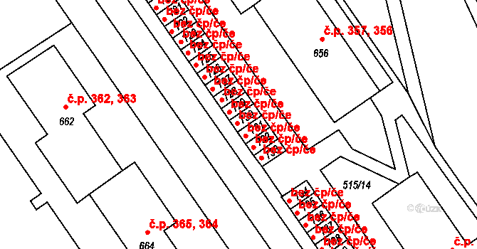 Adamov 557 na parcele st. 730 v KÚ Adamov, Katastrální mapa