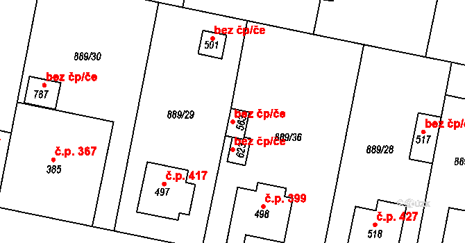 Cerhenice 93082827 na parcele st. 563 v KÚ Cerhenice, Katastrální mapa