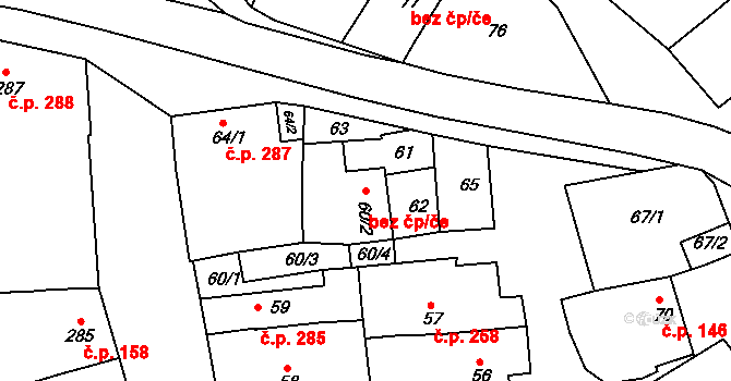 Borkovany 47209828 na parcele st. 60/2 v KÚ Borkovany, Katastrální mapa
