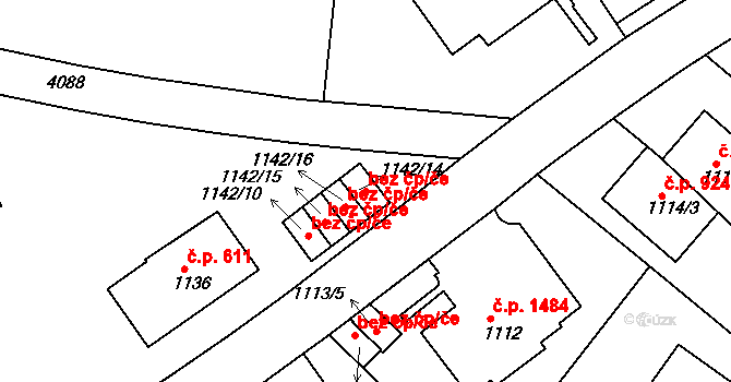 Praha 43312829 na parcele st. 1142/14 v KÚ Dejvice, Katastrální mapa
