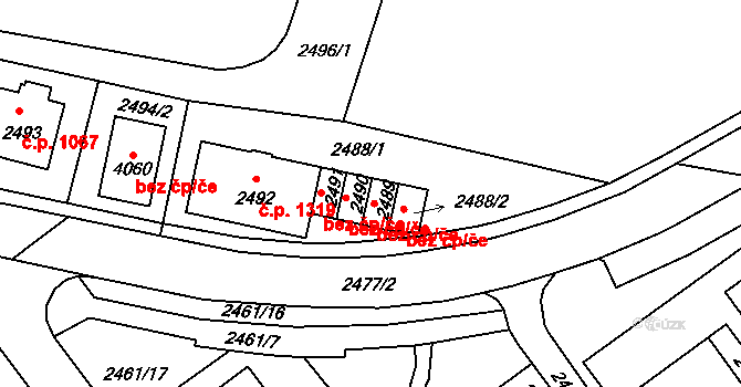 Tachov 44070829 na parcele st. 2489 v KÚ Tachov, Katastrální mapa