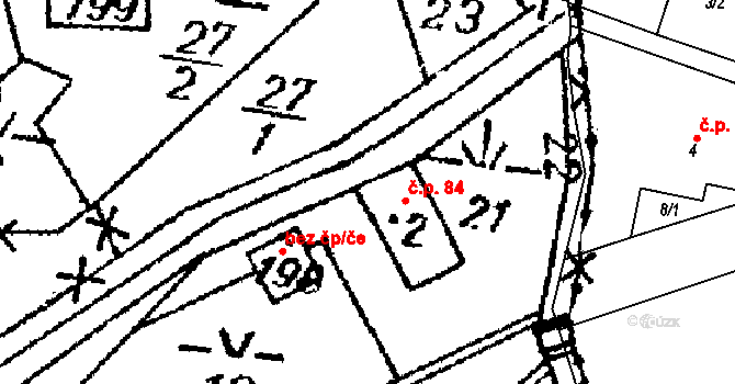 Dolní Sytová 84, Háje nad Jizerou na parcele st. 2 v KÚ Dolní Sytová, Katastrální mapa