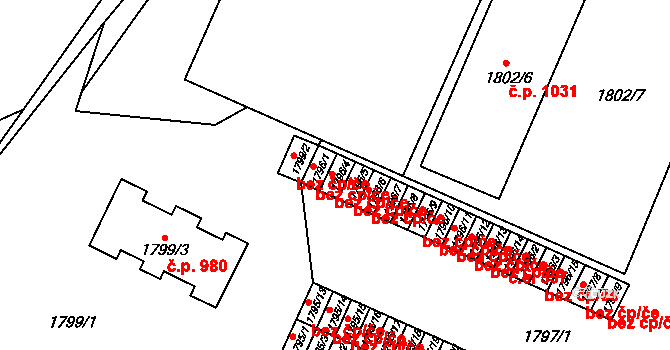 Brno 39502830 na parcele st. 1796/4 v KÚ Maloměřice, Katastrální mapa