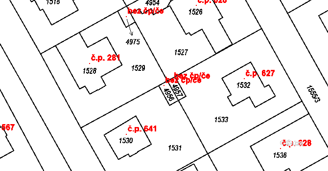 Buchlovice 103230831 na parcele st. 4956 v KÚ Buchlovice, Katastrální mapa
