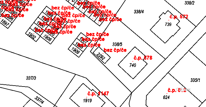 Světlá nad Sázavou 119272831 na parcele st. 2292 v KÚ Světlá nad Sázavou, Katastrální mapa