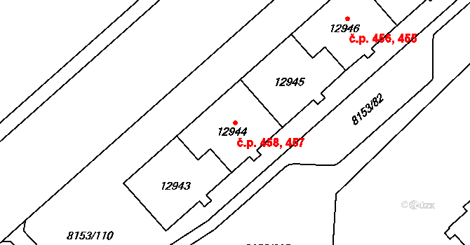 Doudlevce 457,458, Plzeň na parcele st. 12943 v KÚ Plzeň, Katastrální mapa