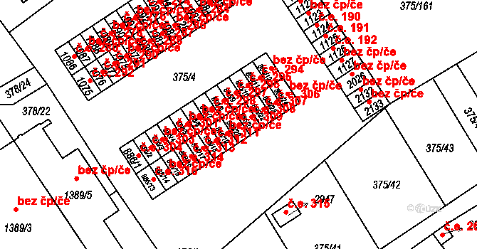 Úšovice 309, Mariánské Lázně na parcele st. 886/20 v KÚ Úšovice, Katastrální mapa