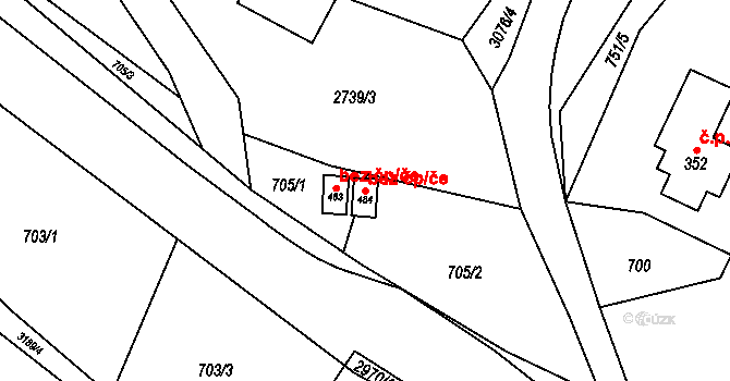 Chotěvice 38981831 na parcele st. 484 v KÚ Chotěvice, Katastrální mapa