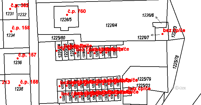 Suchdol nad Lužnicí 40979831 na parcele st. 1225/31 v KÚ Suchdol nad Lužnicí, Katastrální mapa