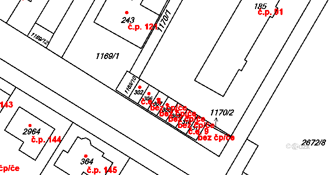 Bohdalice-Pavlovice 40985831 na parcele st. 307 v KÚ Bohdalice, Katastrální mapa