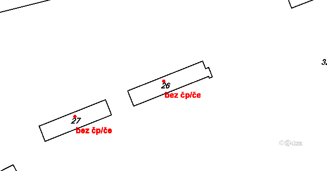 Líšeň 3039, Brno na parcele st. 26 v KÚ Líšeň, Katastrální mapa