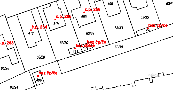 Luštěnice 45307831 na parcele st. 401 v KÚ Luštěnice, Katastrální mapa