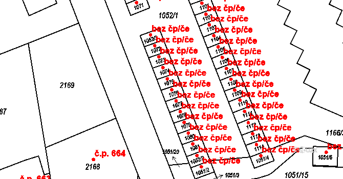 Krnov 45640831 na parcele st. 1076 v KÚ Krnov-Horní Předměstí, Katastrální mapa