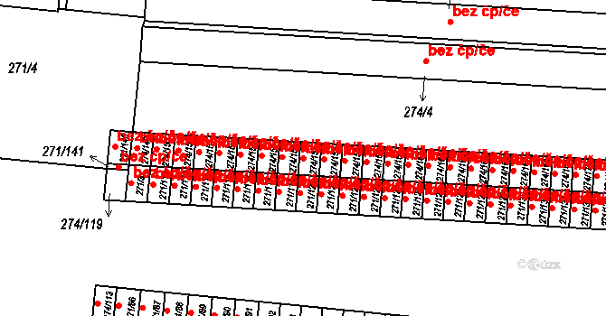 Plzeň 46583831 na parcele st. 274/157 v KÚ Doudlevce, Katastrální mapa