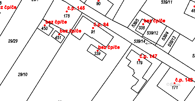Jenišovice 48753831 na parcele st. 339 v KÚ Jenišovice u Jablonce nad Nisou, Katastrální mapa