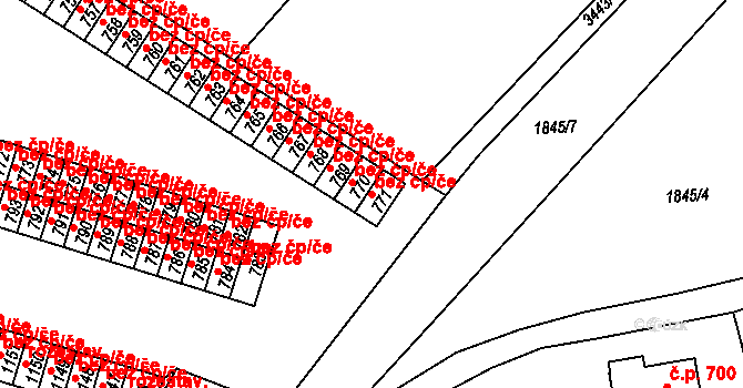 Rtyně v Podkrkonoší 49059831 na parcele st. 771 v KÚ Rtyně v Podkrkonoší, Katastrální mapa