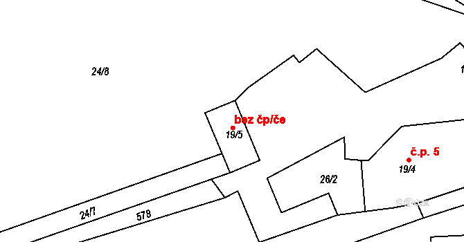 Jankov 49916831 na parcele st. 19/5 v KÚ Čestín u Jankova, Katastrální mapa