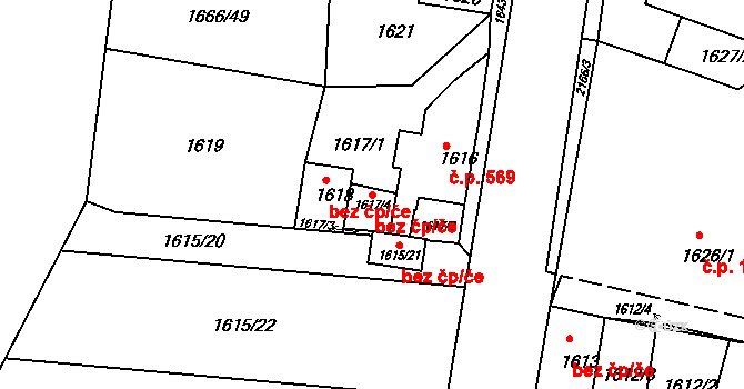 Vejprty 50346831 na parcele st. 1617/4 v KÚ Vejprty, Katastrální mapa
