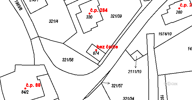 Svratouch 80386831 na parcele st. 674 v KÚ Svratouch, Katastrální mapa