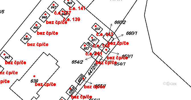 Kunžak 163, Katastrální mapa