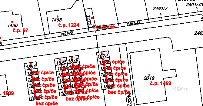 Choceň 39423832 na parcele st. 1873 v KÚ Choceň, Katastrální mapa