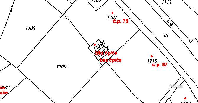 Jablonec nad Nisou 47326832 na parcele st. 1108/2 v KÚ Vrkoslavice, Katastrální mapa