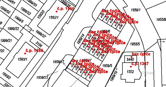 Šumperk 48515833 na parcele st. 4152 v KÚ Šumperk, Katastrální mapa