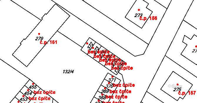Červené Janovice 49875833 na parcele st. 374 v KÚ Červené Janovice, Katastrální mapa