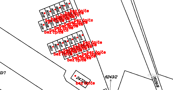 Žabovřesky 1081, Brno na parcele st. 6011 v KÚ Žabovřesky, Katastrální mapa