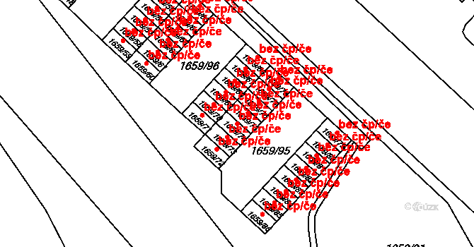 Semily 38844834 na parcele st. 1659/74 v KÚ Semily, Katastrální mapa