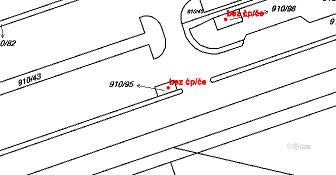 Klášterec nad Ohří 88110834 na parcele st. 910/95 v KÚ Vernéřov, Katastrální mapa