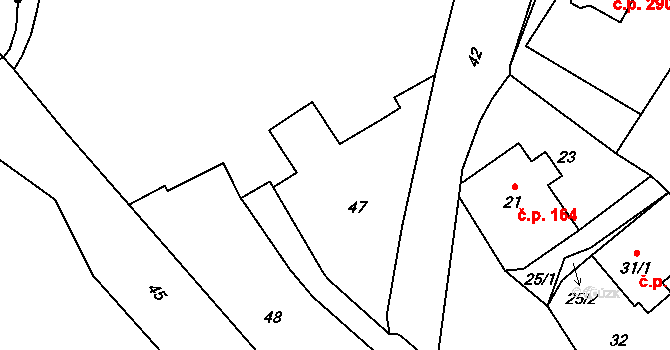 Janovice 102, Rýmařov na parcele st. 47 v KÚ Janušov, Katastrální mapa