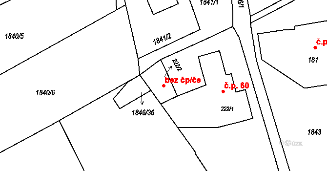 Skuhrov 38453835 na parcele st. 222/2 v KÚ Skuhrov u Železného Brodu, Katastrální mapa